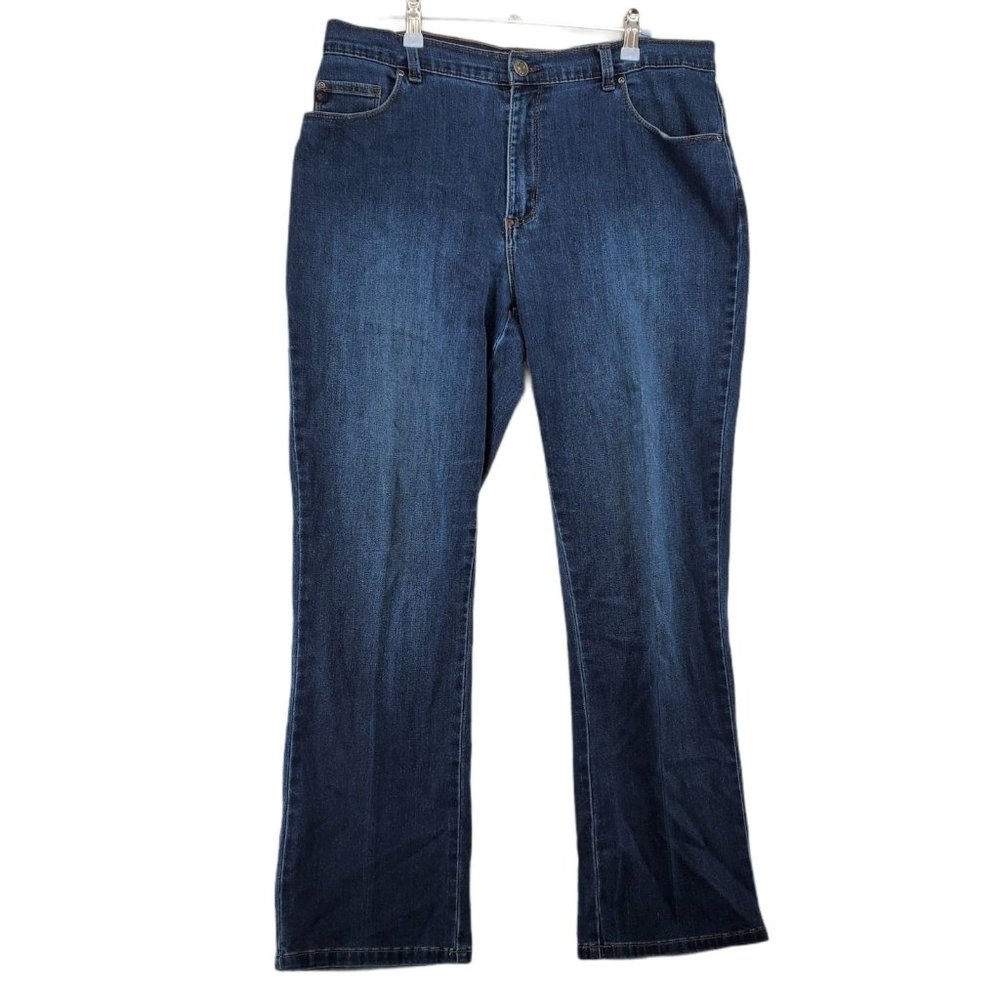 Lee Platinum Label Jeans Women's Boot Cut 5-Pocket Relaxed Fit Blue 12